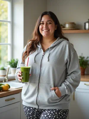 Man stretching after outdoor workout